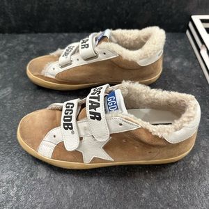 Women’s Golden Goose Tobacco Shearling Old School Sneaker